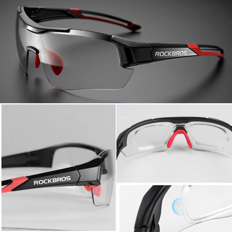 ROCKBROS Sportsonnenbrille, black, Kunststoff, selbsttönend - Bild 3