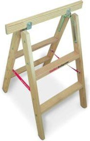 Euroline Holz-Tapezierbock Nr. 11501 in Beige mit 2 x 2 Sprossen - Bild 1