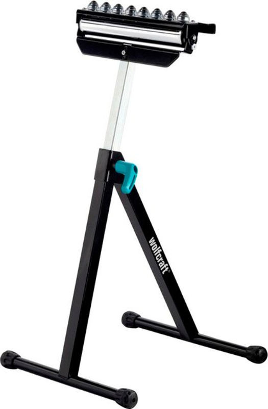 Wolfcraft Multifunktions-Auflagen- und Rollenbock, klappbar und höhenverstellbar, Farbe: Multicolour, Gewicht: 5,6 kg, Tragfähigkeit: 100 kg, B/T/H: 52 x 30 x 10 cm - Bild 4