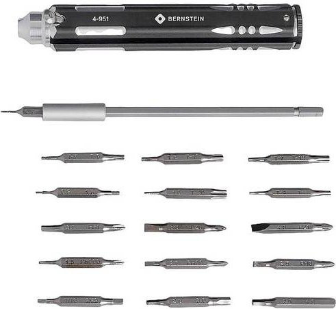 BERNSTEIN Tools for Electronics 4-951 Schraubendreher-Set 33-teilig in Schwarz - Bild 1