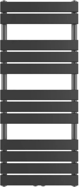 AICA Handtuchheizkörper Anthrazit mit Mittelanschluss, Breite: 120 cm, Höhe: 50 cm, 712W - Bild 1