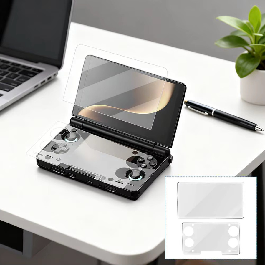 AYN THOR Displayschutzfolie aus gehärtetem Glas, transparent, Dual-Screen-HD-Glas für Spielzubehör - Bild 3