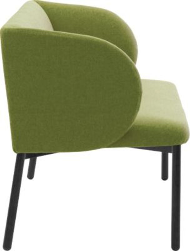 Leyform Sofa LIV 2-Sitzer in Moosgrün mit Stoffbezug und Armlehnen, B: 127 cm, T: 62 cm, H: 74 cm - Bild 2
