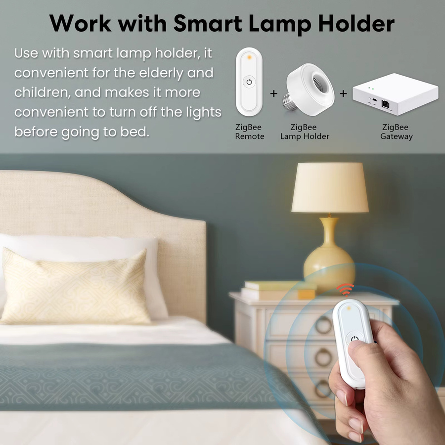 RiooCubee Zigbee Multi-Taste Szene Schalter für Tuya Smart Life App, kabellose Fernbedienung zur Smart Home Szenensteuerung in Weiß - Bild 2