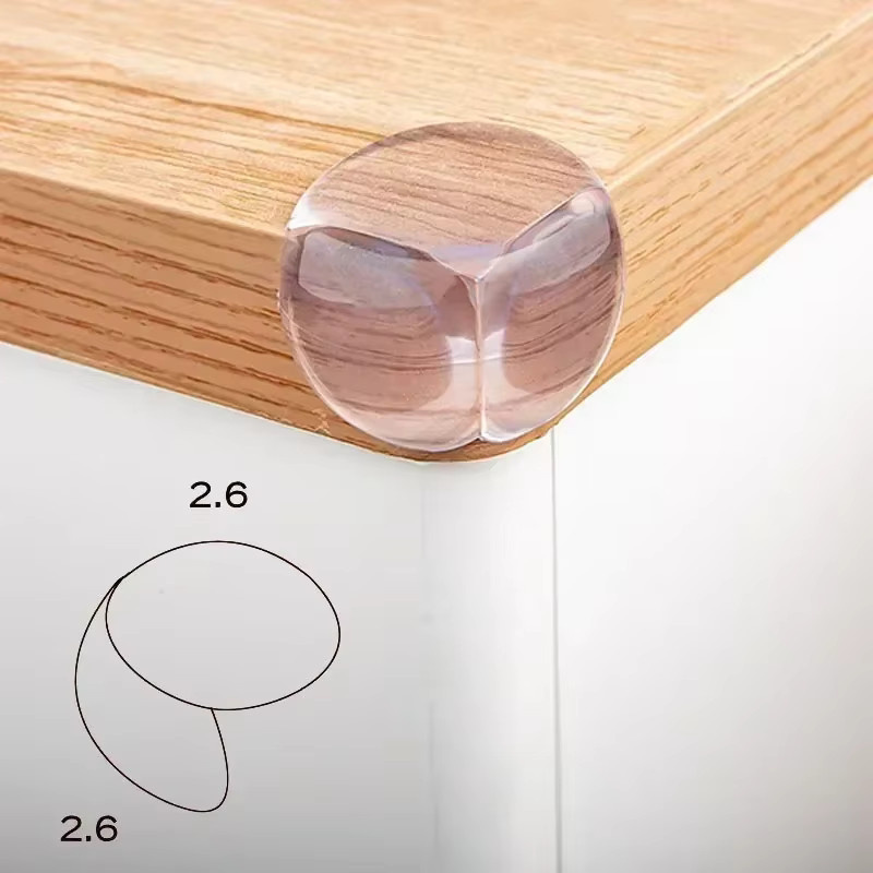 8er Set Baby Eckenschutz Transparent Selbstklebend als Anti-Kollisions Winkel Schutz für Tische und Möbel - Bild 2