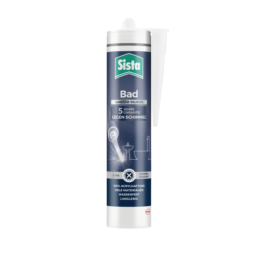 Sista Bad Sanitär Silikon Schimmelresistent Weiß 280 ml - Bild 2