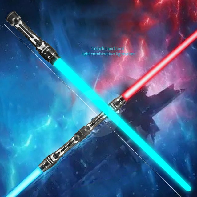 XDR Laserschwert, Fantasy, rot und blau, mit Licht und Sound - Bild 1