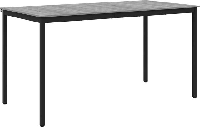 vidaXL Esstisch aus Holzwerkstoff und Metall in modernem Design, rechteckig, B/T/H: 100 x 105 x 76 cm - Bild 1