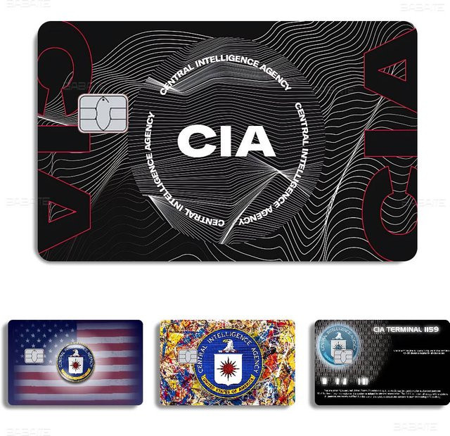 C-CIA Kreditkarten-Skin Aufkleber für VISA und Transportkarten, wasserfester und kratzfester Aufkleber für Frauen und Männer - Bild 1