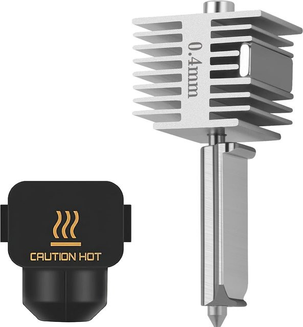 Bambu Lab Quick-Swap Hotend für A1 und A1 Mini mit 0,4mm Edelstahldüse in Silber - Bild 1