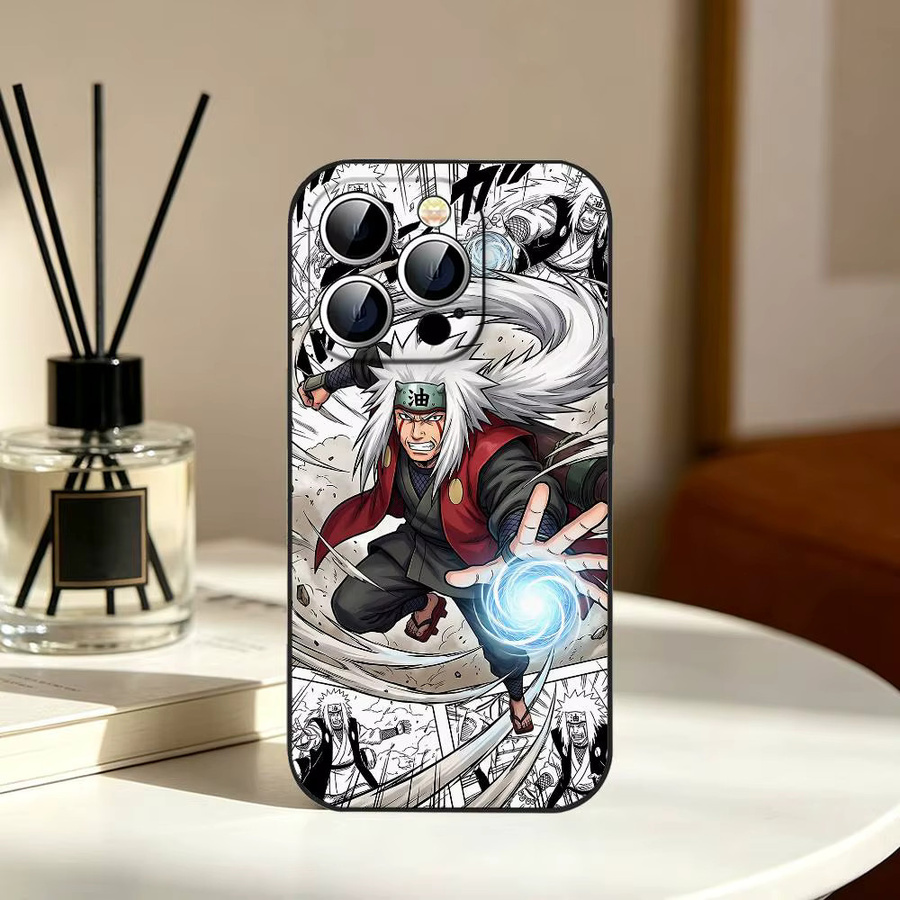Stoßfeste Handyhülle Naruto Jiraiya in Schwarz für Apple iPhone 11 bis iPhone 17 Modelle - Bild 6