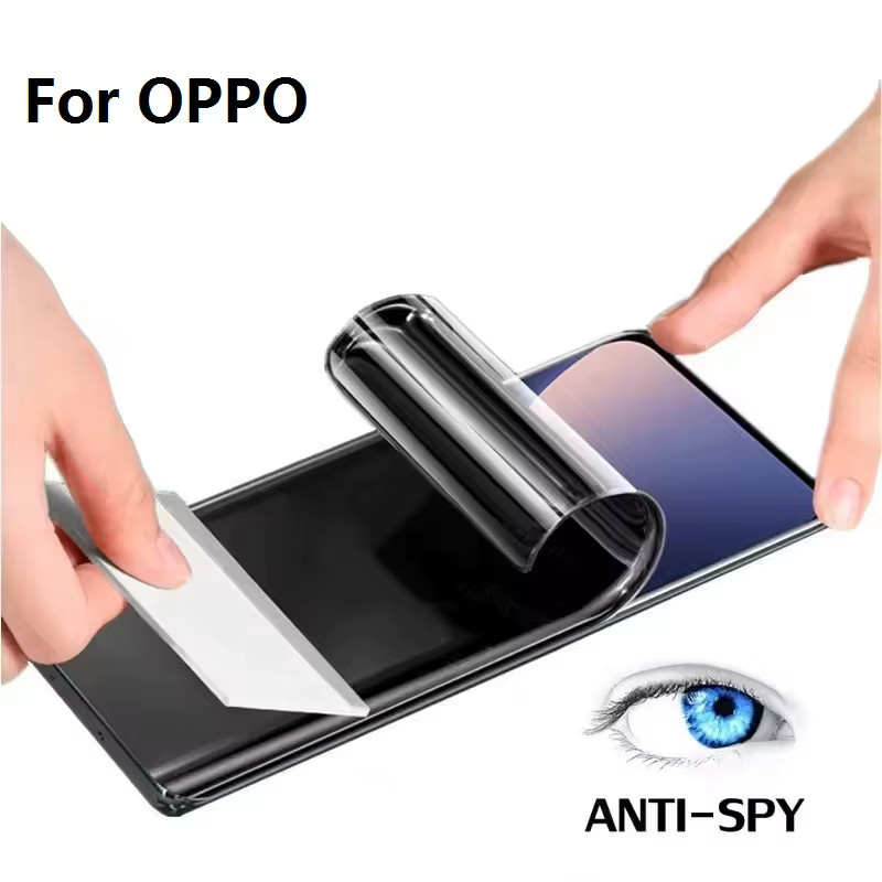 3 Stück Anti-Spionage-Displayschutzfolie aus Hydrogel für OPPO Reno4, Reno4 Pro, Artist, SE 5G, transparent - Bild 3