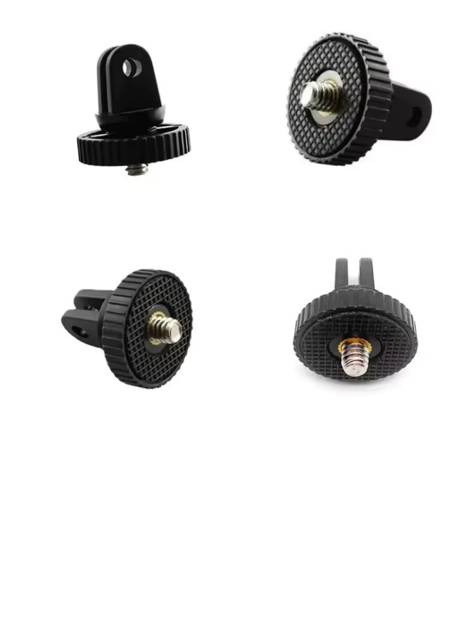 GoPro Kamera-Stativ-Montageschraube und Konvertierungsadapter in Schwarz für GoPro Hero 10 9 8 mit 1/4-20 Zoll Anschluss - Bild 5