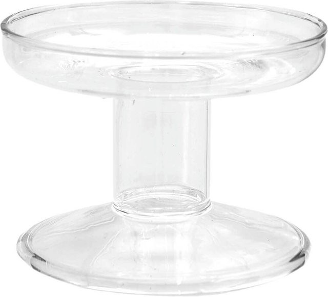 Rico Design Glas-Kerzenhalter transparent B/T/H: 8,5 x 8,5 x 6 cm - Bild 1