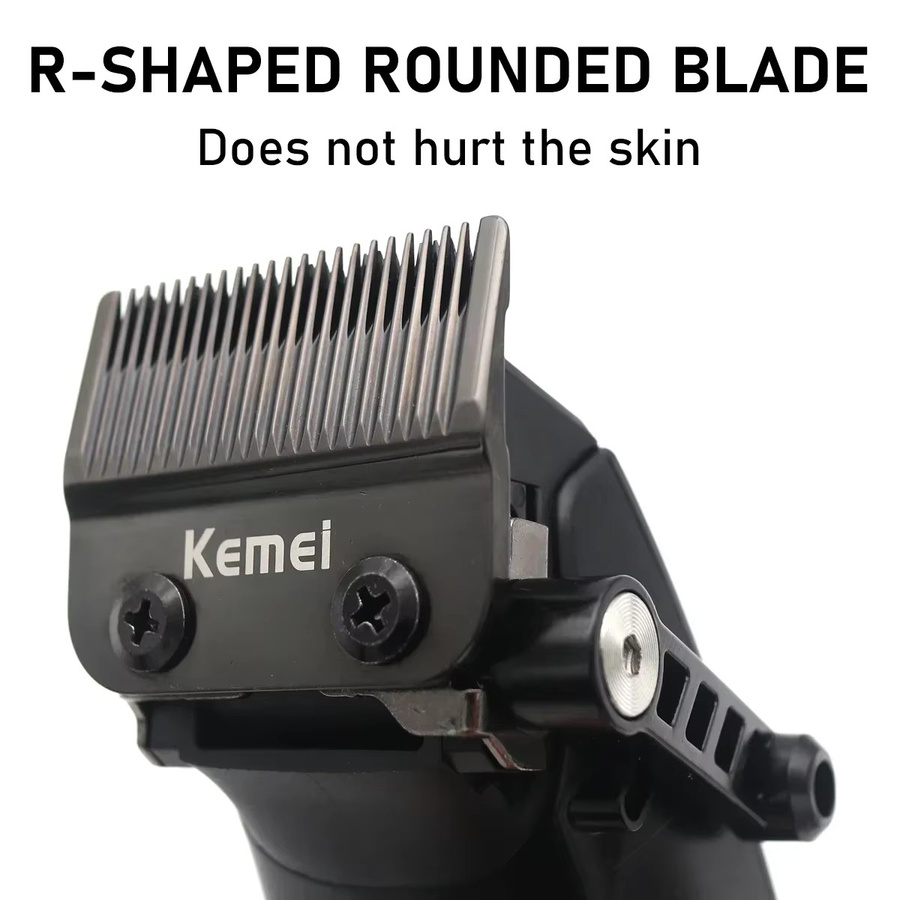 Kemei KM-1856 Elektrischer Haarschneider, Schwarz, Unisex - Bild 2