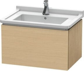 Duravit Waschtischunterschrank L-Cube wandhängend in Beige, B: 67 cm, T: 46,9 cm, H: 40,8 cm - Bild 1