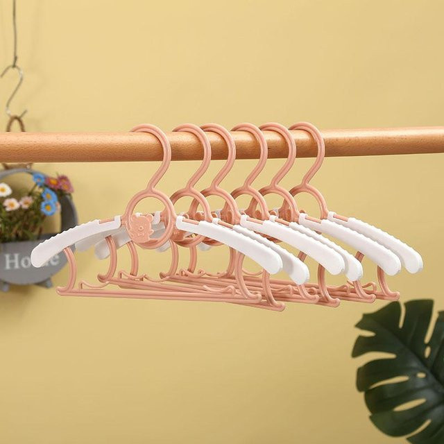 JMG Household Supplies Rutschfeste Baby-Kleiderbügel aus Kunststoff in Pink, 20 Stück - Bild 1