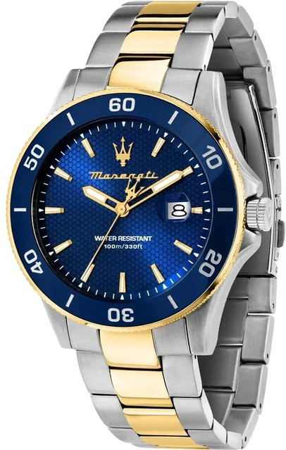 Maserati Armbanduhr Competizione Diver, Edelstahl, Bicolor, Quarz, 43 mm, Herren - Bild 1