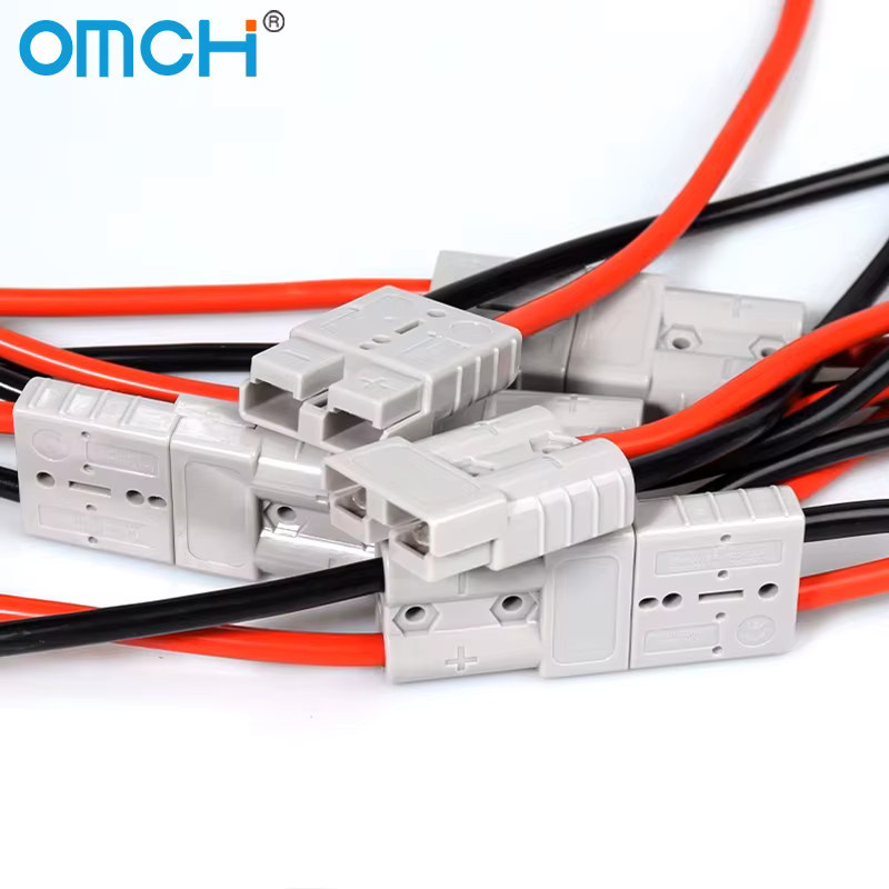OMCH Hochstrom Solar Batterie Verlängerungskabel 1 zu 2 Splitter 30 cm 50A 10AWG/120A 8AWG - Bild 2