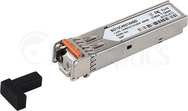 BlueOptics SFP BO15C4931640D Transceiver in Silber, kompatibel mit Alaxala Networks AX-F6244-3SB4DX - Bild 1