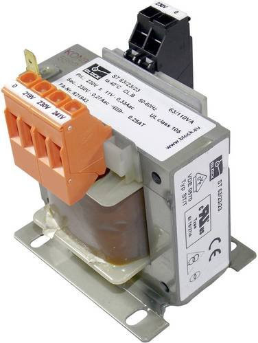 Block ST 63/23/23 Steuertransformator als Trenntransformator und Sicherheitstransformator in Multicolor, 1 x 219 V/AC, 230 V/AC, 241 V/AC und 1 x 230 V/AC - Bild 1