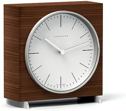Junghans Max Bill Tischuhr, Holz, Weiß, Quartz - Bild 1