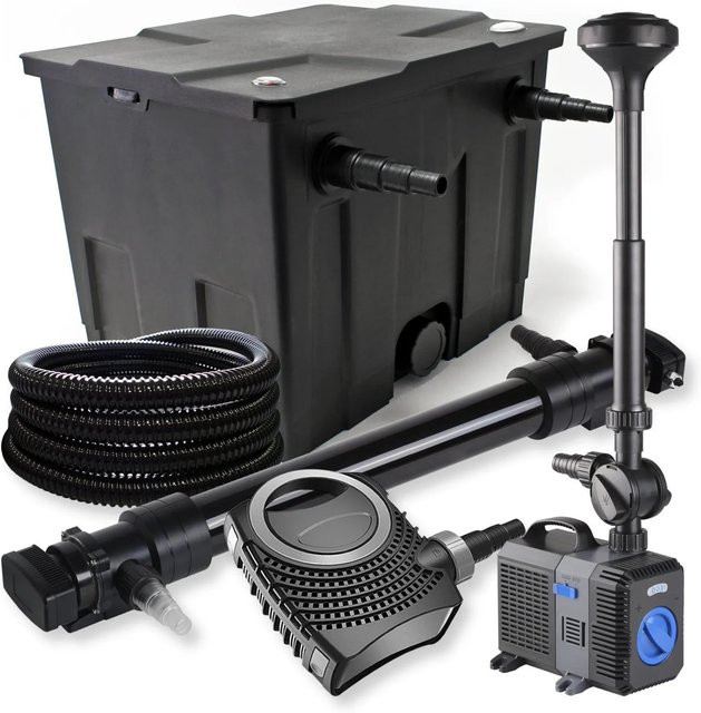 Sunsun 1-Kammer Filter Set Neo10000 mit 72W UVC Teichklärer und 12000L Pumpe in Schwarz - Bild 1