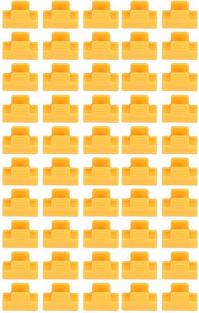 GoolRC Schattennetz Clips aus rostfreiem Stahl in Orange, 50er Set für das Gewächshaus