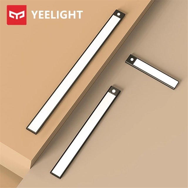 YEELIGHT LED Induktions-Nachtlicht mit Bewegungsmelder als intelligente Lichtleiste in Schwarz für Schrank, Flur und Wand - Bild 1