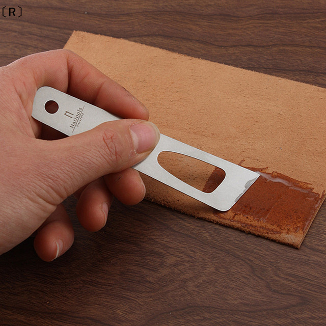 SigurPasel Edelstahl Lederhandwerk Klebewerkzeug für DIY Nähen und Schnitzen in Silber - Bild 1