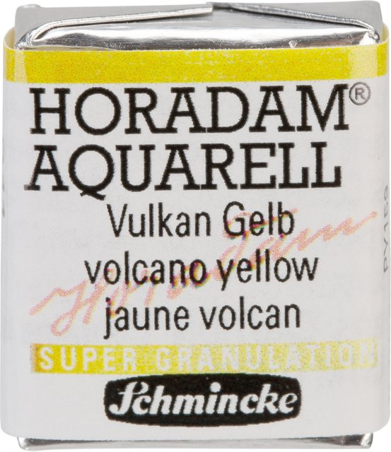 Schmincke HORADAM Aquarellfarbe Vulkan Gelb im 1/2 Näpfchen - Bild 1