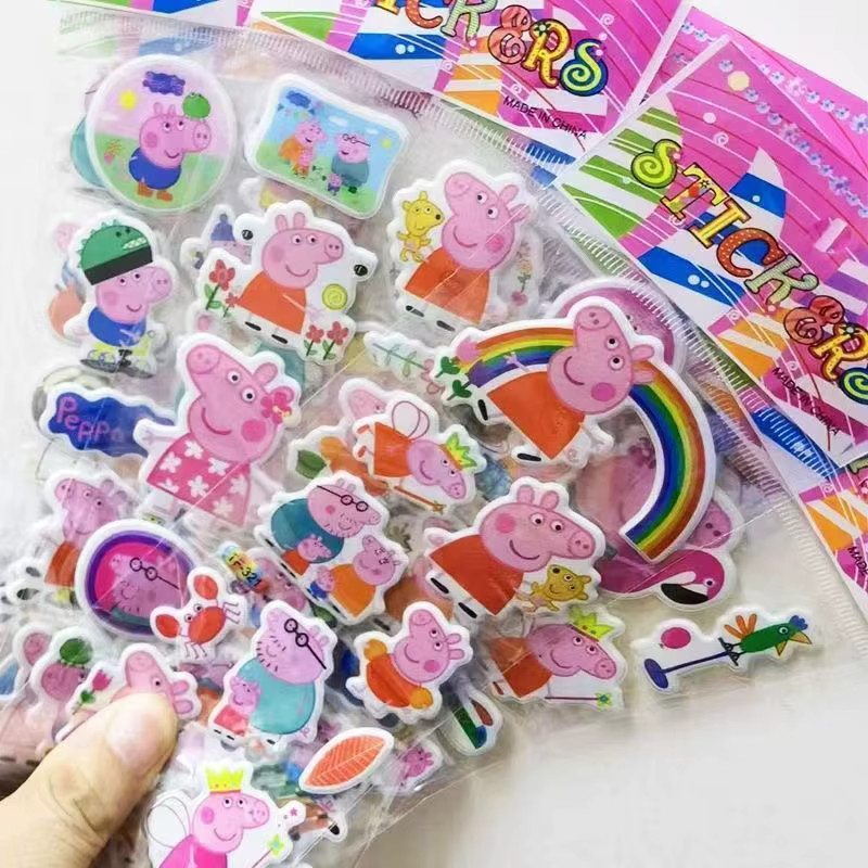 Hasbro Peppa Pig 3D-Blasenaufkleber in Multicolour für Kinder und Notizbücher - Bild 2