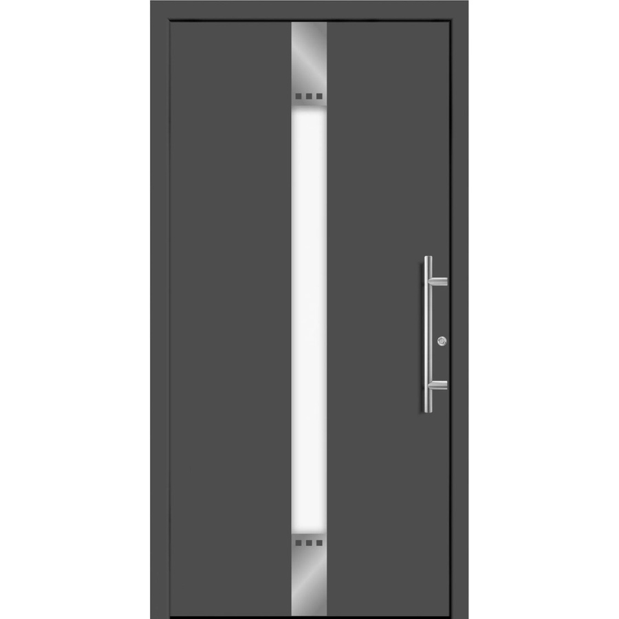 Aluminium-Haustür Splendoor Moderno in Anthrazit Metallic, Anschlag Rechts, B: 110 cm, H: 210 cm - Bild 2