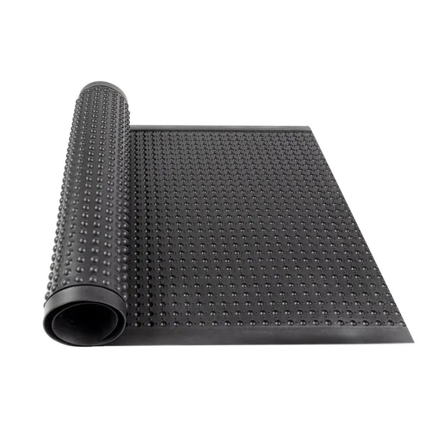 KARAT Arbeitsmatte Bubble Anti-Ermüdungsmatte aus Naturgummi, Schwarz, Breite: 90 cm, Länge: 400 cm - Bild 2