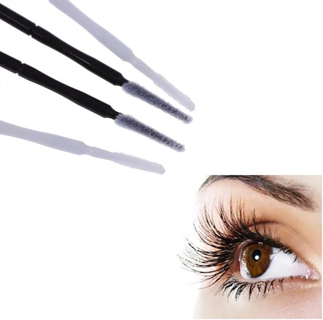 MASSA Einweg Wimpern Verlängerung Micro Pinsel, 100 Stück, Weiß - Bild 1