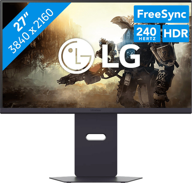 LG UltraGear 27G850A-B Gaming LED-Monitor, 27 Zoll, 4K UHD, 240Hz, 1ms, Nano IPS, Schwarz/Grau - Bild 2