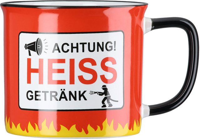 Rote Keramiktasse Gilde Handwerk für Erwachsene, spülmaschinenfest - Bild 1