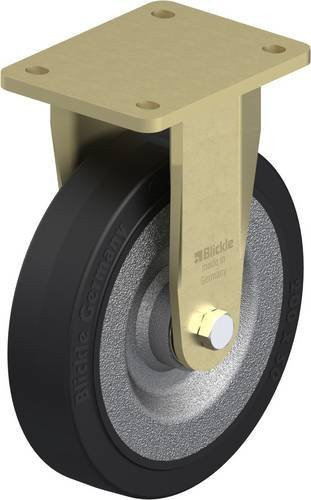 Blickle Bockrolle BS-SE 200K aus verzinktem Stahl mit Rad-Durchmesser 200 mm und einer Tragfähigkeit von 600 kg - Bild 1
