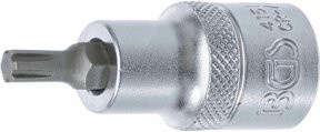 BGS Bit-Einsatz 4151 Keil-Profil für RIBE M6 mit 12,5 mm 1/2 Zoll Innenvierkant in Silber - Bild 1