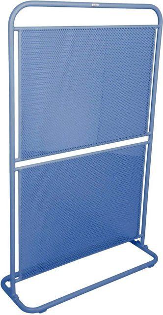 DELUKE Sichtschutzwand DOVIDA aus Streckstahl in Blau, B/H/T: 80 x 124 x 30 cm - Bild 1