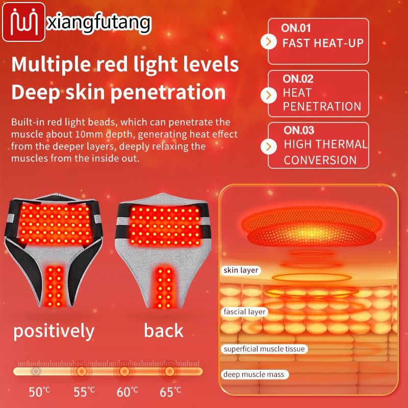 Binchi Health Electronics Rotlichttherapie Bauchmassagegerät mit Heizfunktion und Vibration zur Linderung von Menstruationsschmerzen - Bild 4