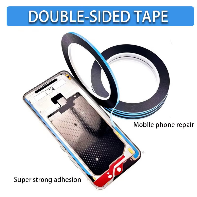 Schwarzes doppelseitiges Klebeband für Handy-Reparaturen und Bildschirmrahmen, Dicke: 0,3 mm - Bild 5