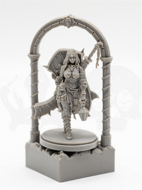 Oblouk Shield Arco Unmontierte Skulptur, Dead Kingdom Dark Indomitable Survivor, Modellbausatz Resin Kit - Bild 1