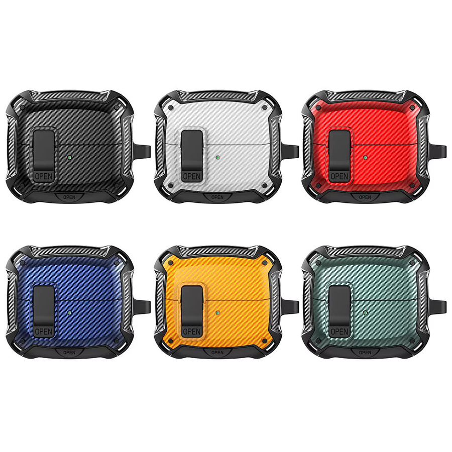 MagSafe kompatible Carbonfaser Schutzhülle für Samsung Galaxy Buds 3 und Buds 3 Pro mit Drop-Schutz - Bild 2