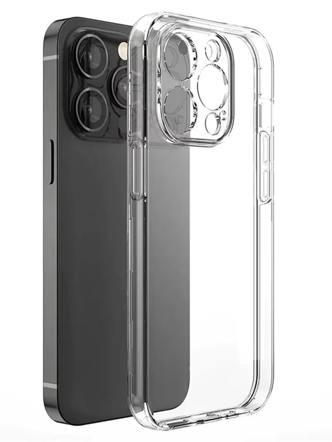 Transparentes Silikon Soft Case für iPhone 16 15 14 13 12 Pro Max Plus Mini Thin Clear Back Cover TPU Shell - Bild 4