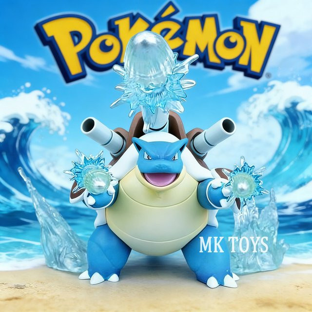 Bandai Pokémon Blastoise Actionfigur, 15,5cm - Bild 1