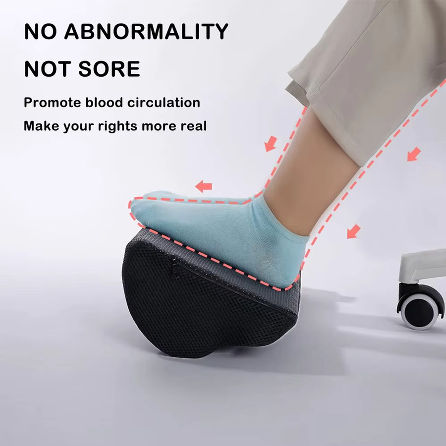 Ergonomisches Fußkissen YQQGD in Schwarz zur Entspannung und Unterstützung unter dem Schreibtisch für Büro und Zuhause - Bild 3