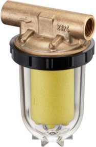 Oventrop Einstrang-Heizölfilter Oilpur E aus Edelstahl ohne Absperrventil 100-150 my in Silber - Bild 1