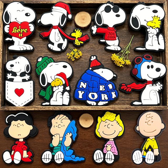 Bandai Charms Snoopy Cartoon, 12 Stück, PVC - Bild 1