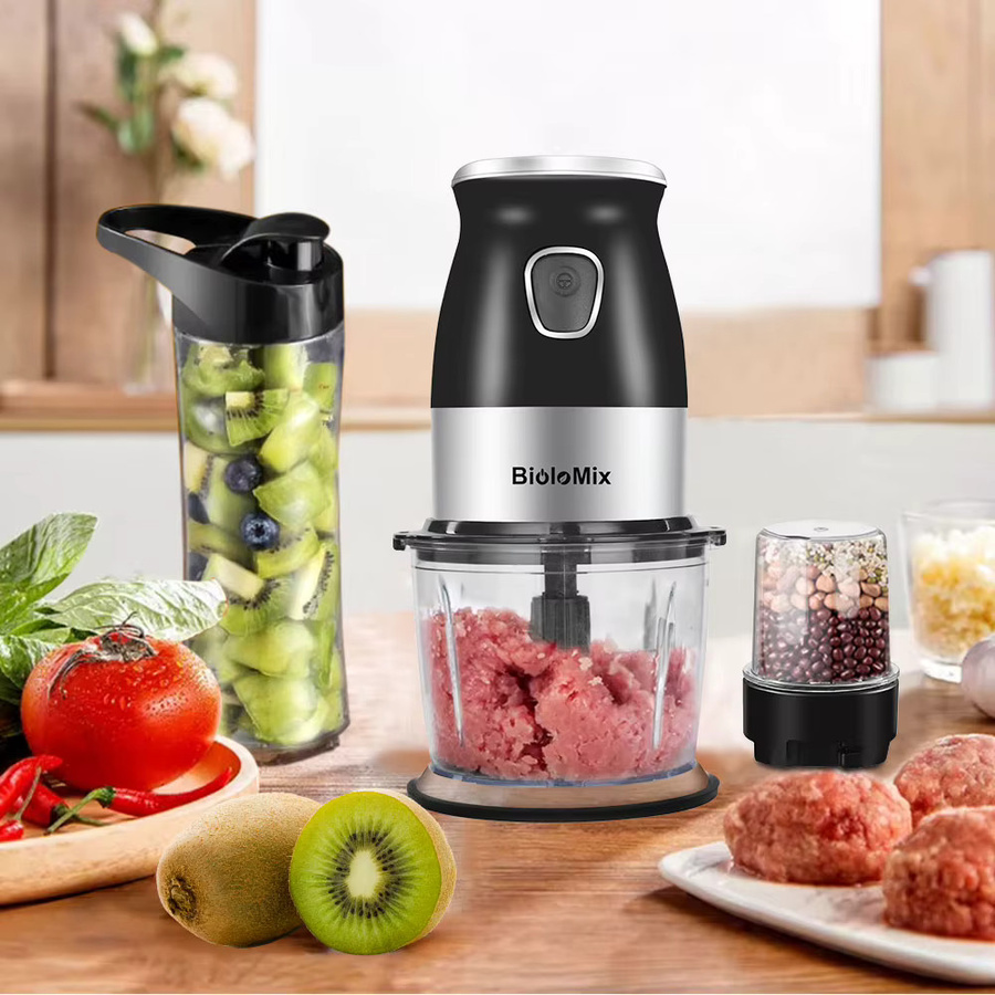 BioloMix 3-in-1 Tragbarer Mixer mit 500W Leistung, Schwarz, 600ml Volumen - Bild 2